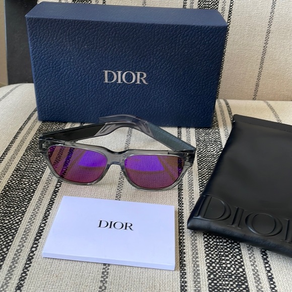 DIOR Diorxtrem 57mm Mirrored Square Sunglasses Grey/Bordeaux - Picture 6 of 10